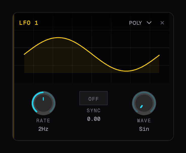 LFO modulator card
